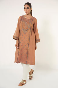 Stitched 1 Piece Embroidered Mysuri Net Shirt