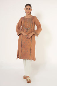 Stitched 1 Piece Embroidered Mysuri Net Shirt