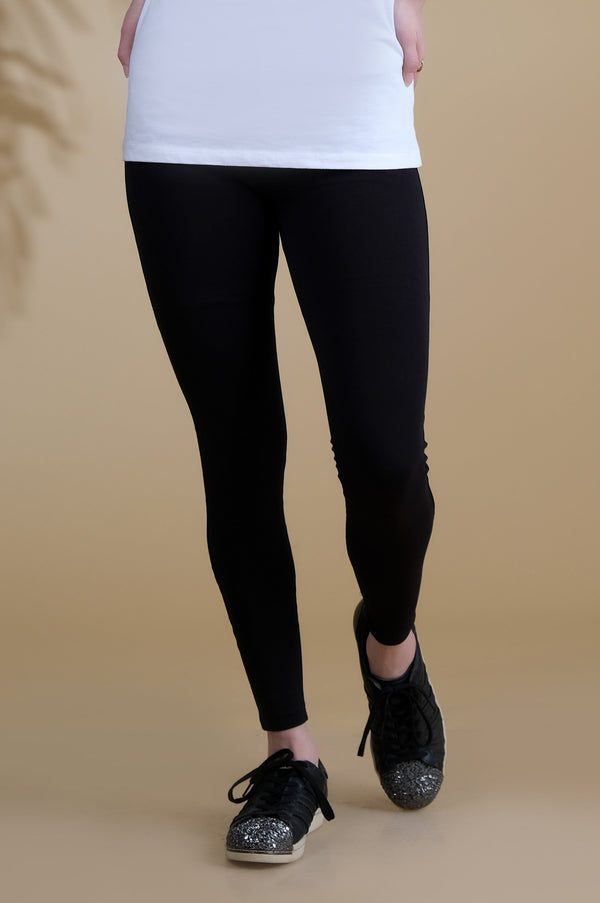 Basic Plain Tights - Black