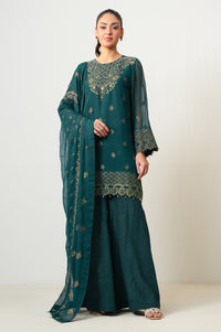 UNSTITCHED EMBROIDERED SUIT