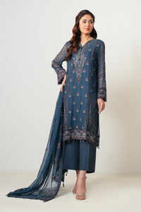 UNSTITCHED EMBROIDERED SUIT