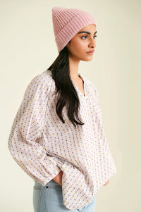 Acrylic Beanie - Light Pink