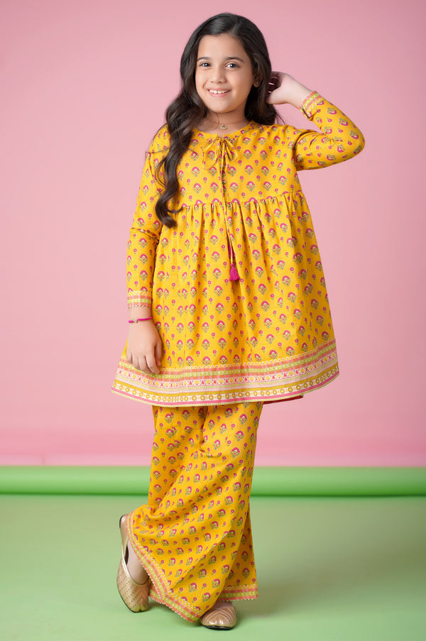 Stitched 2 Piece Printed Khaddar Suit