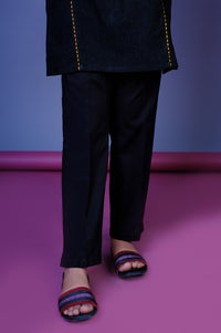 Stitched 1 Piece Embroidered Cambric Junior Pants