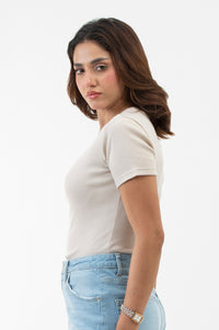 RIBBED TEE