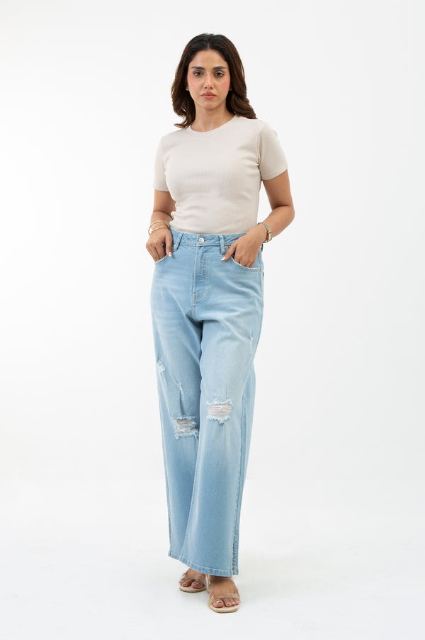 RIBBED TEE