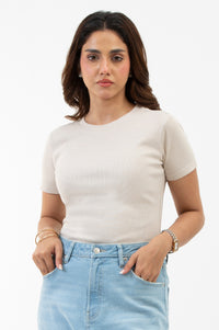 RIBBED TEE