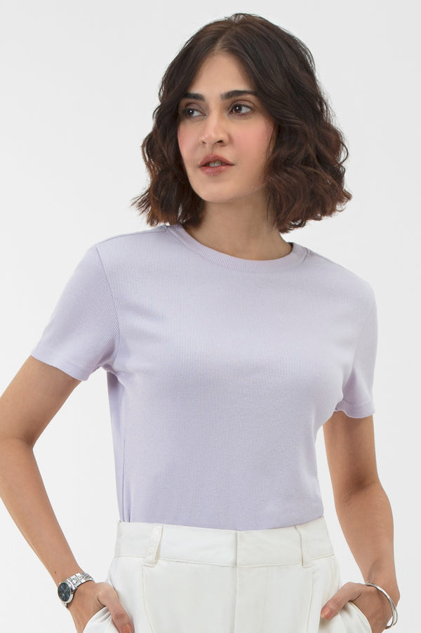 RIBBED TEE