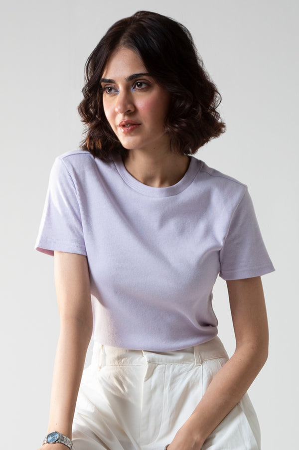 RIBBED TEE