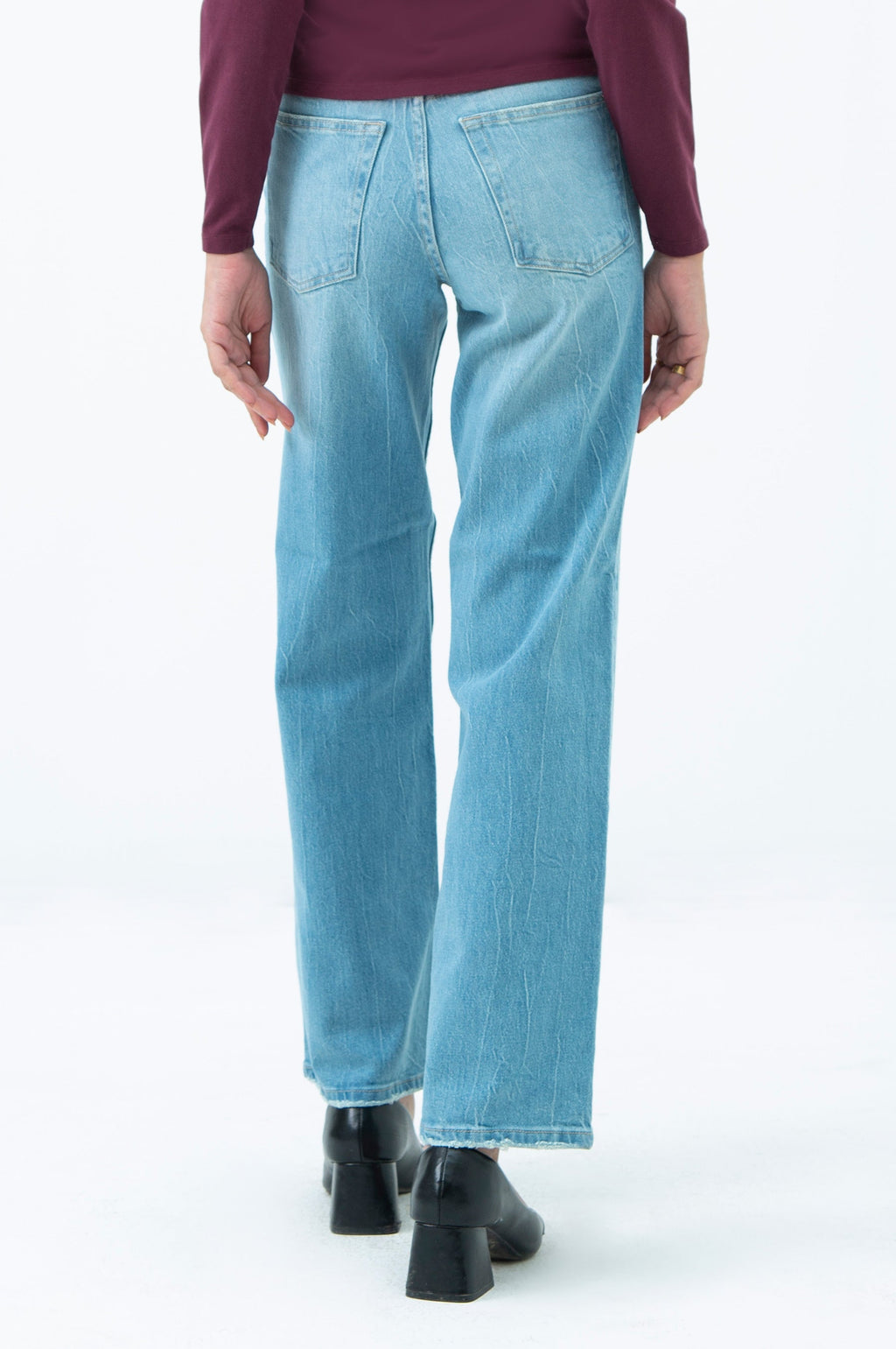 WIDE LEG DENIM PANTS (FACTORY E-OUTLET)