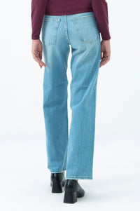 WIDE LEG DENIM PANTS (FACTORY E-OUTLET)