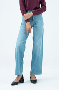 WIDE LEG DENIM PANTS (FACTORY E-OUTLET)