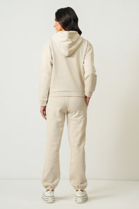 Cropped Zipper Fleece Hoodie