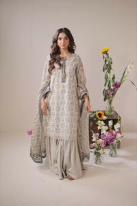 PRINTED LAWN UNSTITCHED 3 PIECE SUIT