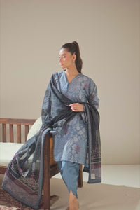 PRINTED LAWN UNSTITCHED 3 PIECE SUIT