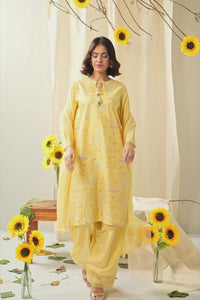 EMBROIDERED LAWN STITCHED 3 PIECE SUIT