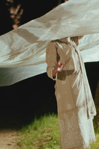 EMBROIDERED CHIKANKARI UNSTITCHED 3 PIECE SUIT