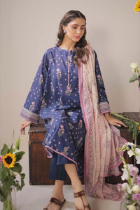 PRINTED LAWN UNSTITCHED 3 PIECE SUIT