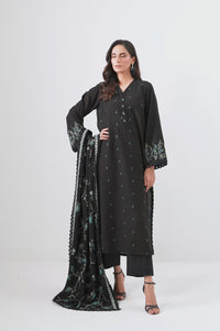Unstitched 3 Piece Embroidered Khaddar Suit