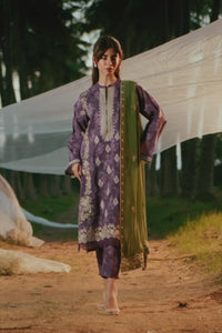 EMBROIDERED LAWN UNSTITCHED 3 PIECE SUIT