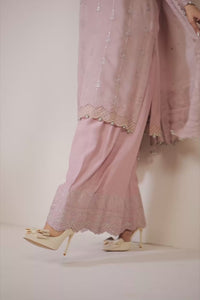 EMBROIDERED CHIFFON UNSTITCHED 3 PIECE SUIT