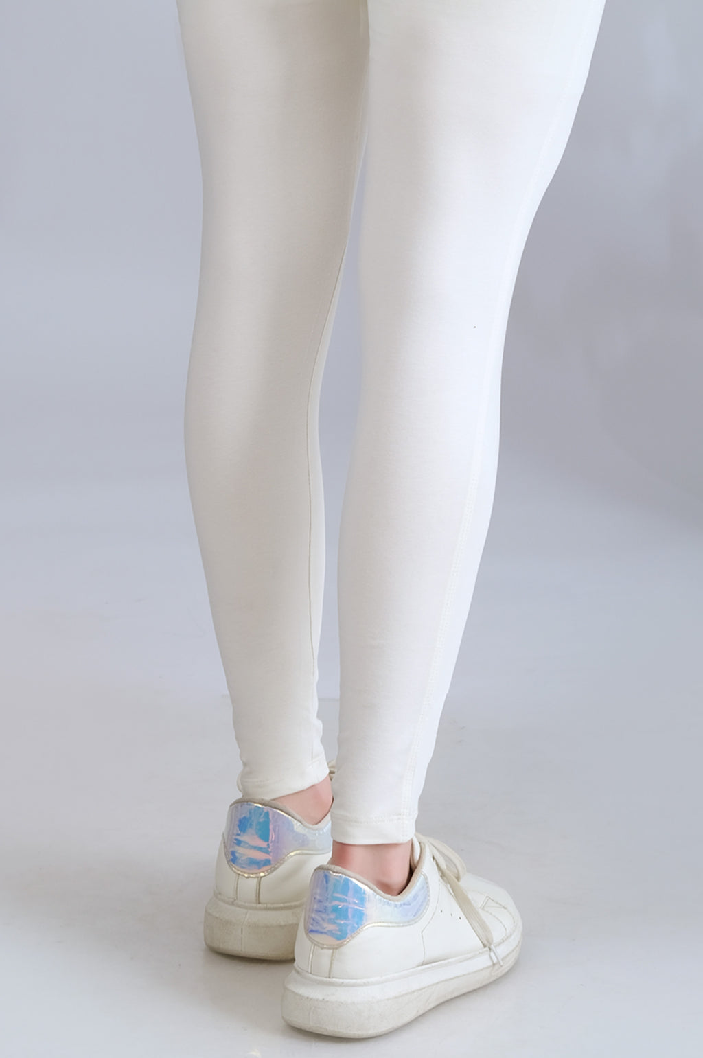 Basic Plain Tights - Off White