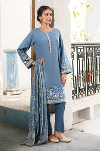Unstitched 3 Piece Embroidered Doria Lawn Suit