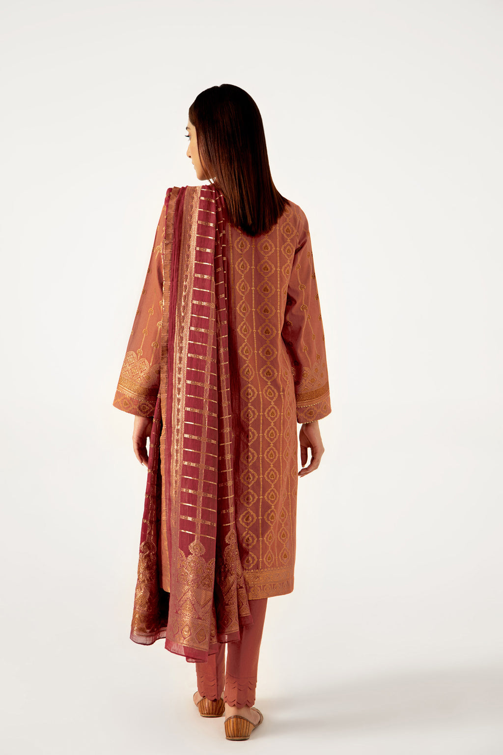 Stitched 3 Piece Dyed Jacquard Suit