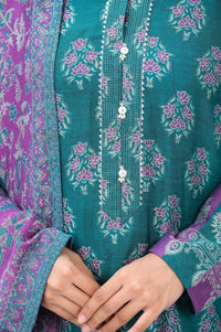 Stitched 3 Piece Yarn Dyed Jacquard Suit