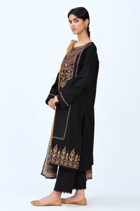 Stitched 3 Piece Embroidered Khaddar Suit