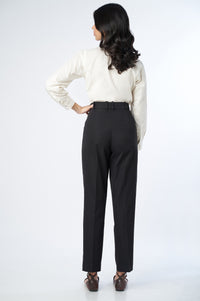 Straight Fit Formal Pants - Black