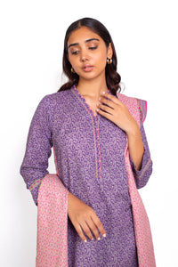 Stitched 2 Piece Printed Khaddar Suit