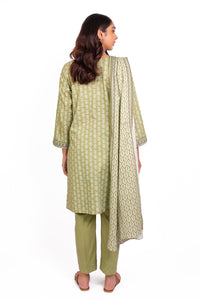 Stitched 3 Piece Embroidered Khaddar Suit