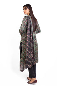 Stitched 3 Piece Printed Cottel Suit