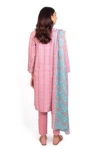 Stitched 3 Piece Printed Khaddar Suit