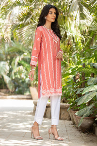 Stitched 1 Piece Chikankari Cambric Shirt