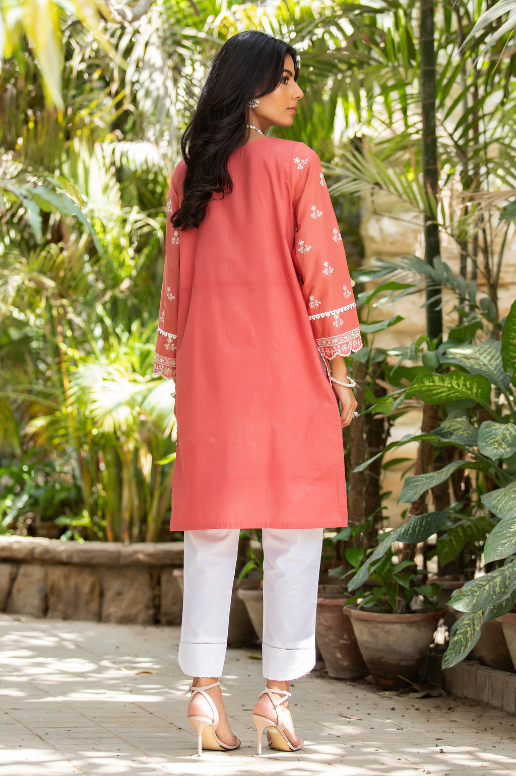 Stitched 1 Piece Chikankari Cambric Shirt