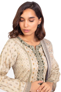 Stitched 3 Piece Embroidered Cottel Suit