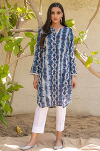 Stitched 1 Piece Printed Raw Silk Shirt