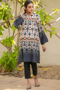 Stitched 1 Piece Printed Raw Silk Shirt