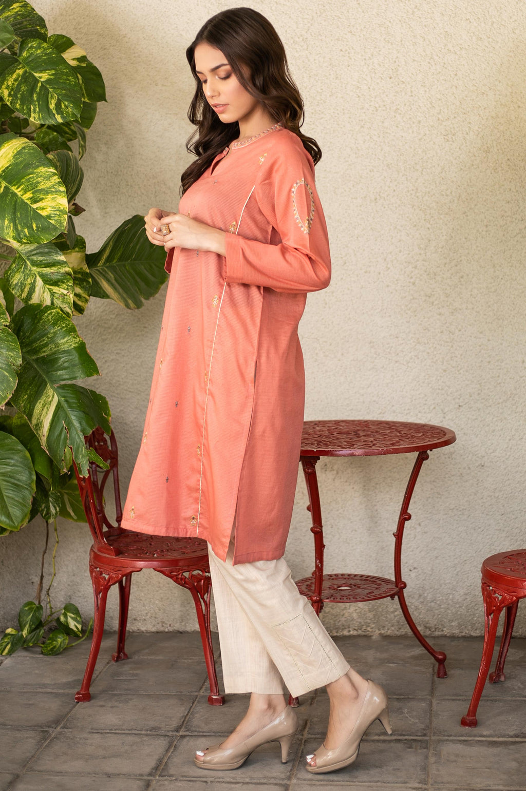 Stitched 1 Piece Embroidered Shirt