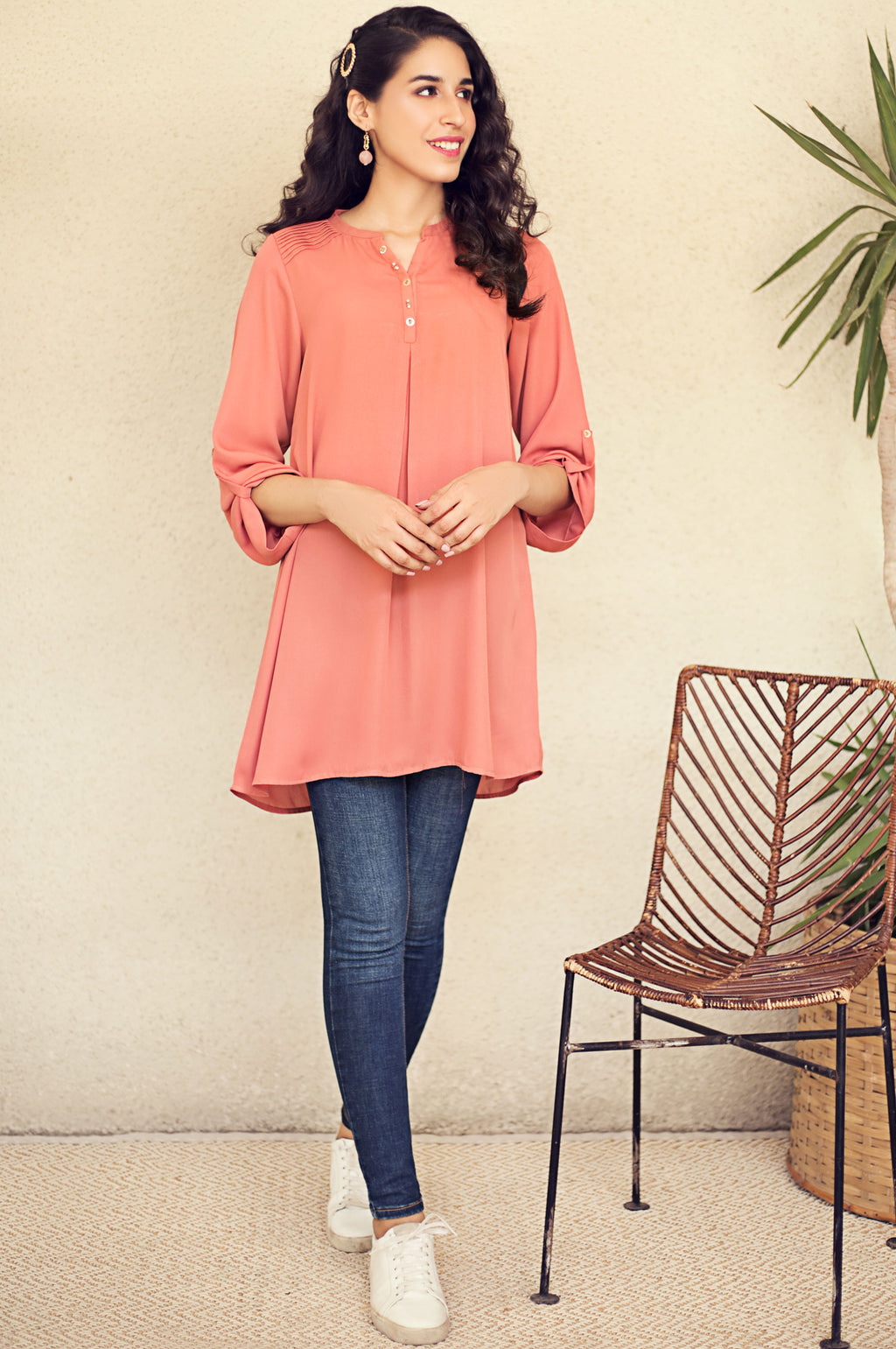 Stitched 1 Piece Embellished Shirt