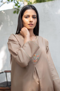 Stitched 1 Piece Embroidered Dobby Shirt