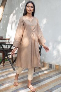 Stitched 1 Piece Embroidered Dobby Shirt