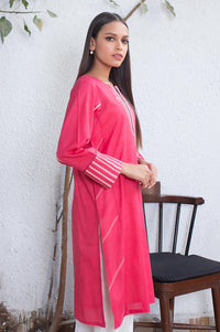 Stitched 1 Piece Embroided Slub Lawn Shirt