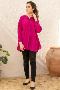 Stitched 1 Piece Embellished Crepe Shirt