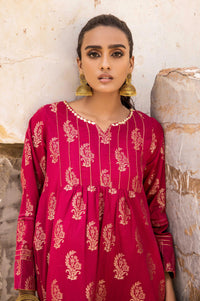 Stitched 1 Piece Satin Jacquard Shirt