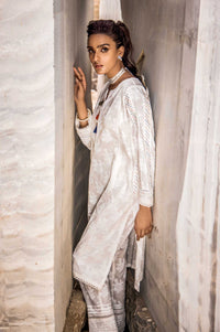 Stitched 1 Piece Printed White Paste Cambric Shirt