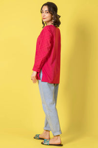 Stitched 1 Piece Embroidered Cambric Shirt