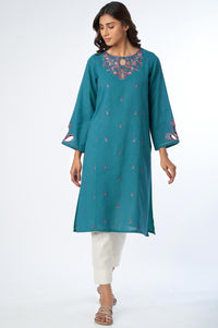 Stitched 1 Piece Embroidered Karandi Shirt